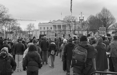 Protesto Beyaz Saray 3 Ocak 26