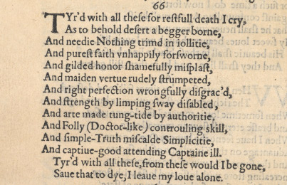 Shakespeare Sonnet66 1609